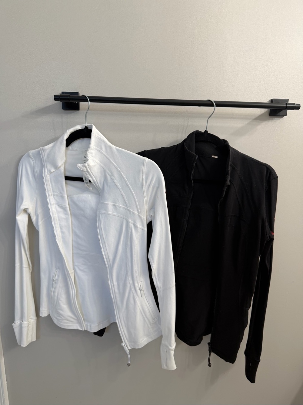 Lululemon Women’s Alabama Embroidered Zip-Up Jacket - White & Black